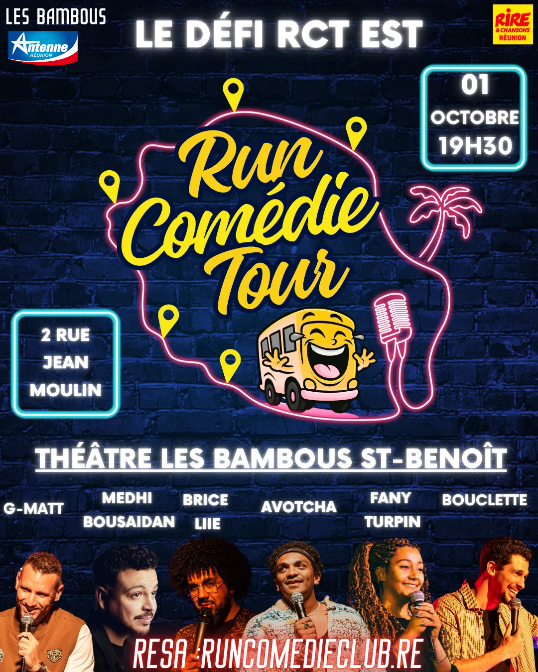 LE DEFI RUN COMEDIE TOUR EST